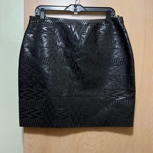 Patterned bodycon skirt